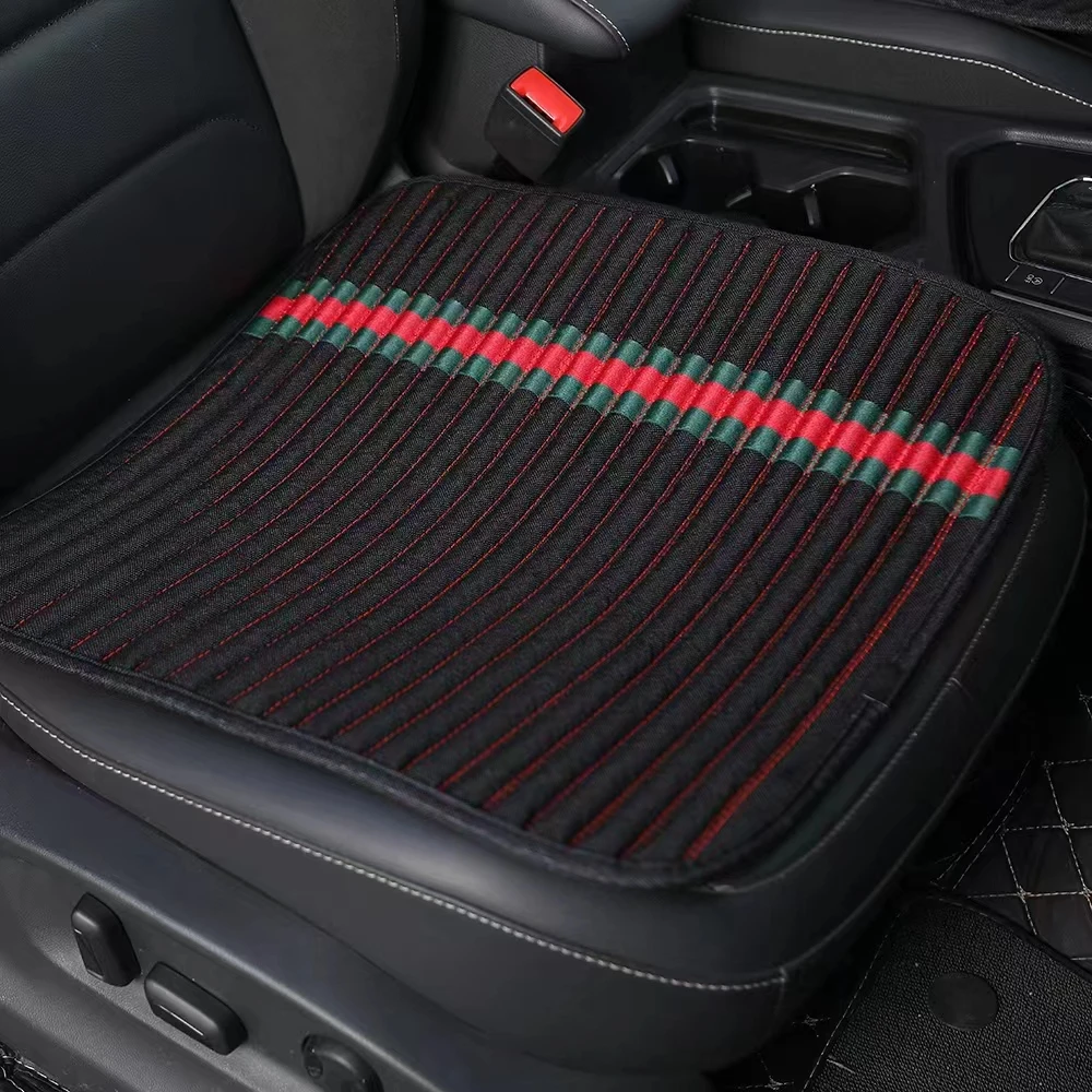 养生舒适荞麦壳汽车四季通用坐垫 亚麻透气防滑耐磨汽车坐垫