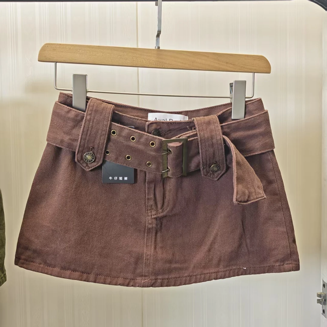 非主图款短裤短裙 夏季百搭百搭牛仔高腰显瘦显瘦时尚休闲韩版