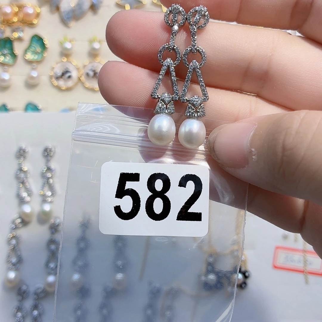 耳饰淡水珍珠合金