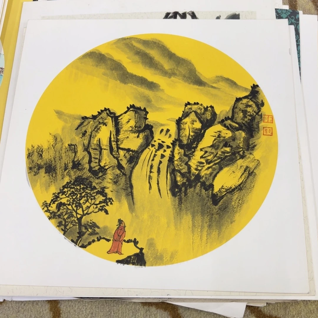 国画38-38卡纸作品童