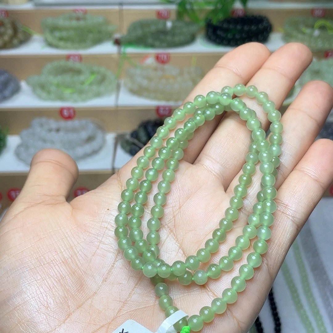 和田玉颈饰未镶嵌幸****。5mm