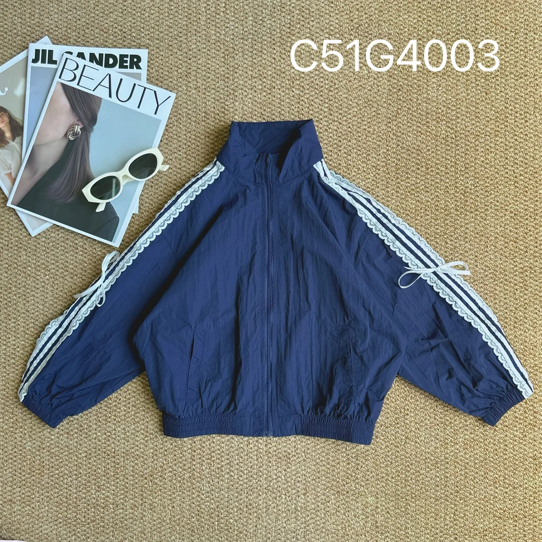 女童外套春季2025新款蕾丝拼接洋气蝴蝶结宽松休闲上衣C51G4003
