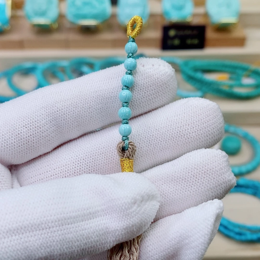 18K金镶嵌绿松石珠宝奇石