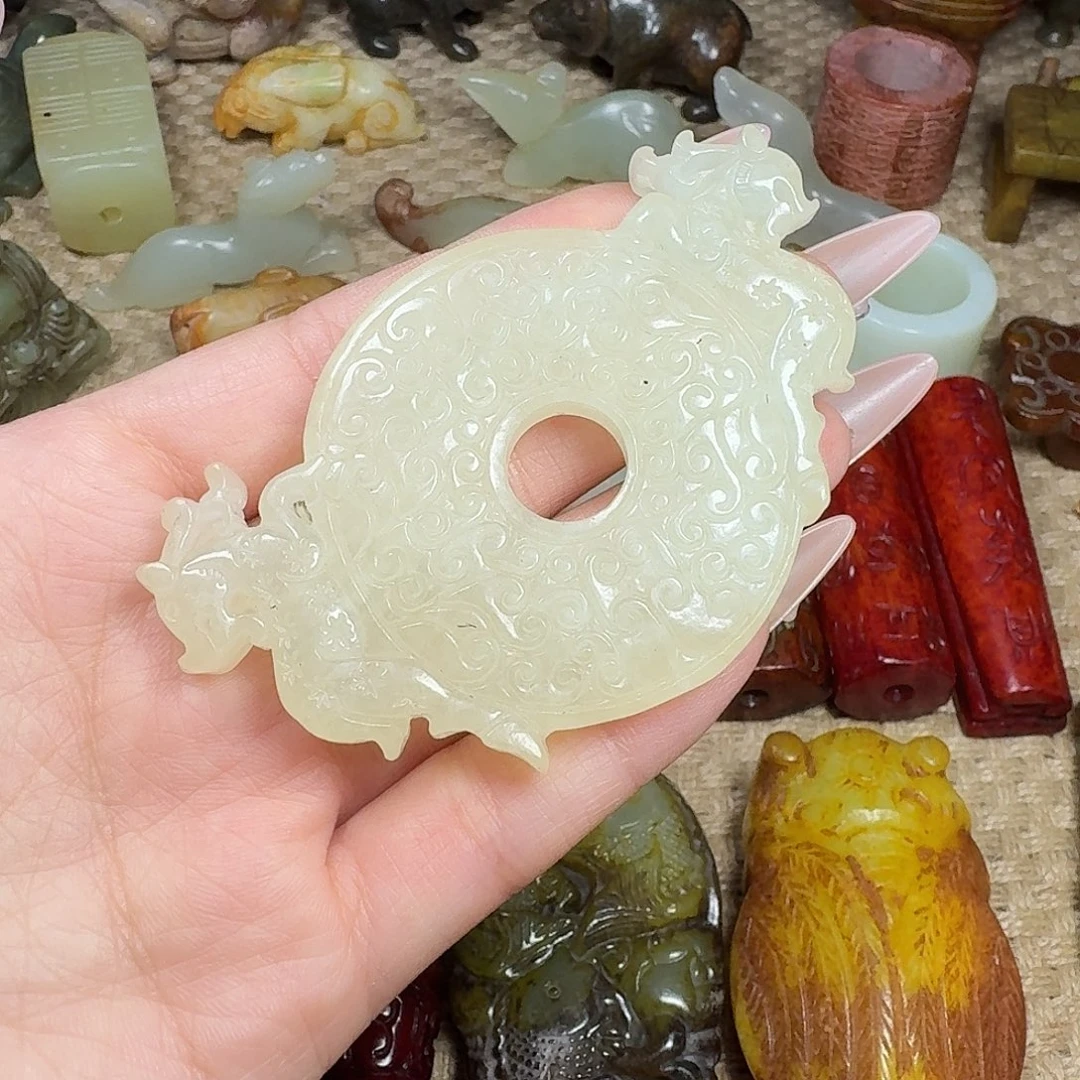 白玉菩提手串挂件