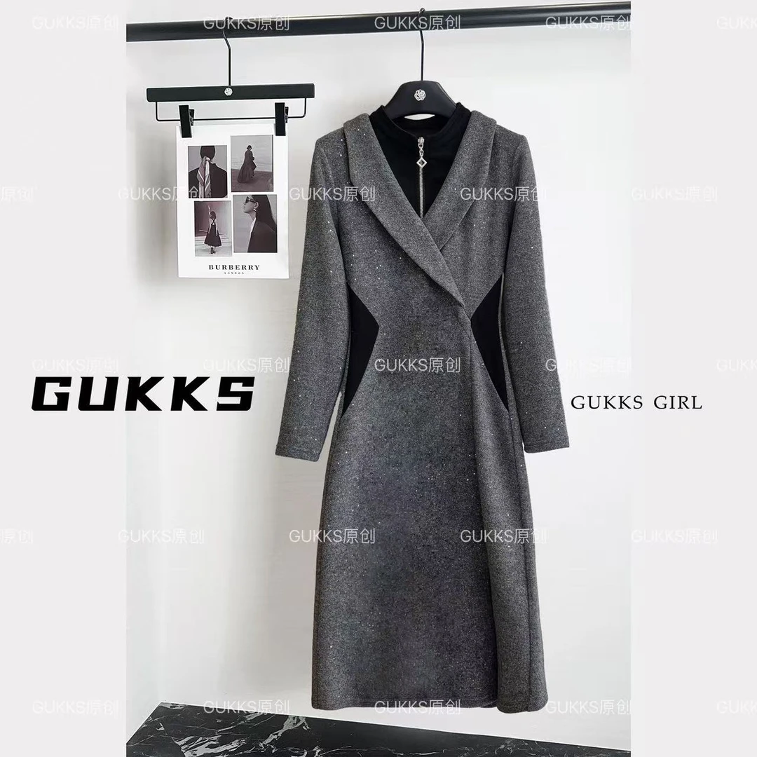 GUKKS/小香风裙2025新款爆款时髦洋气高级感贵夫人裙GK865