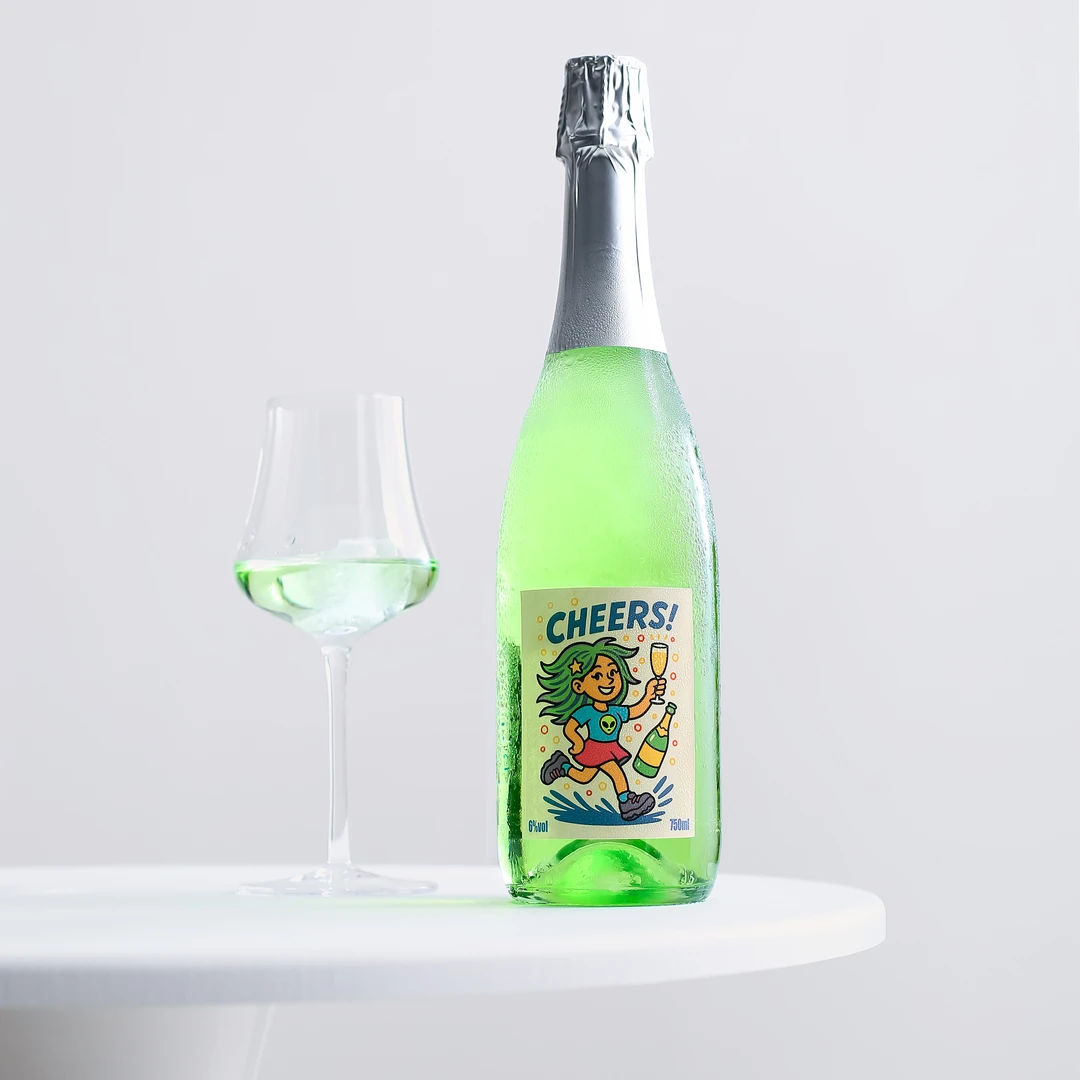 一口爆汁！青提冰茉莉起泡酒香气泡槟花茶甜白葡萄酒女士低度果酒