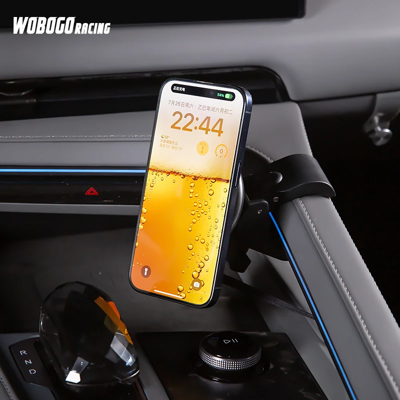 21-26款适用于极氪001车载手机支架磁吸支架重力支架水杯支架改装