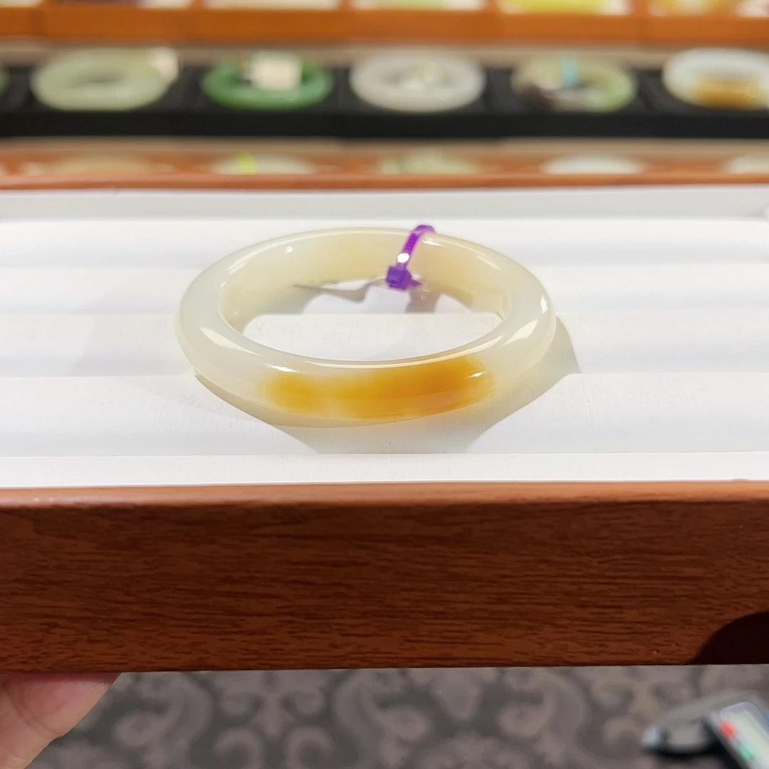 和田玉手镯未镶嵌  【糖白】