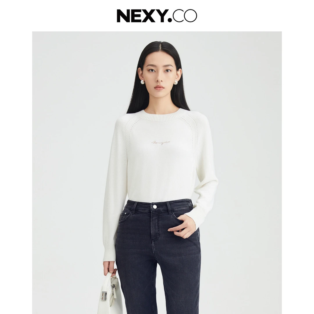 【羊羊专属】【绵羊毛】秋居家休闲软糯亲肤长袖套头针织毛衫女