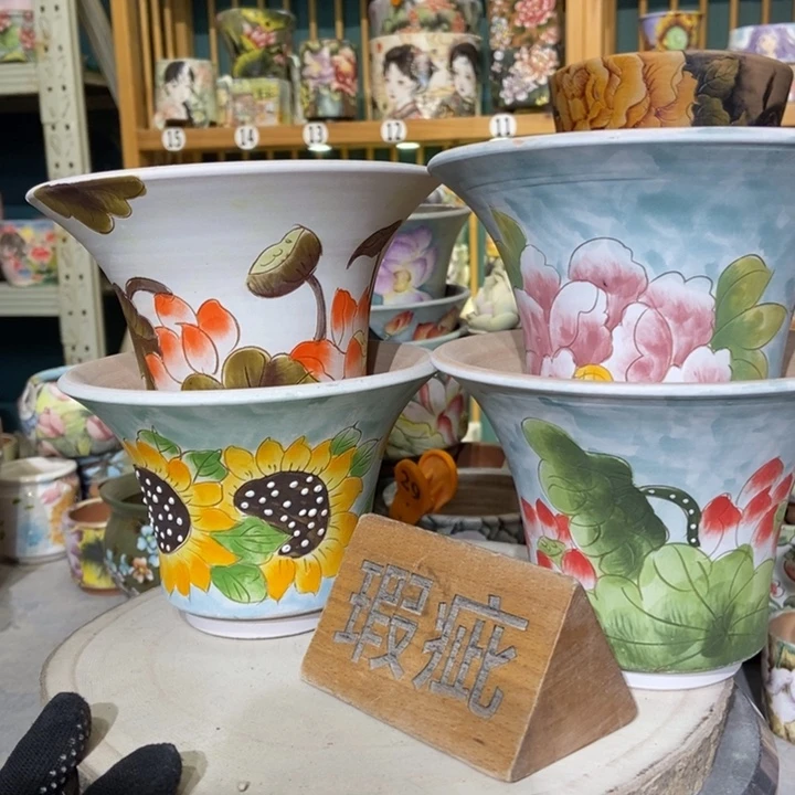红陶景德镇艺术手绘作品