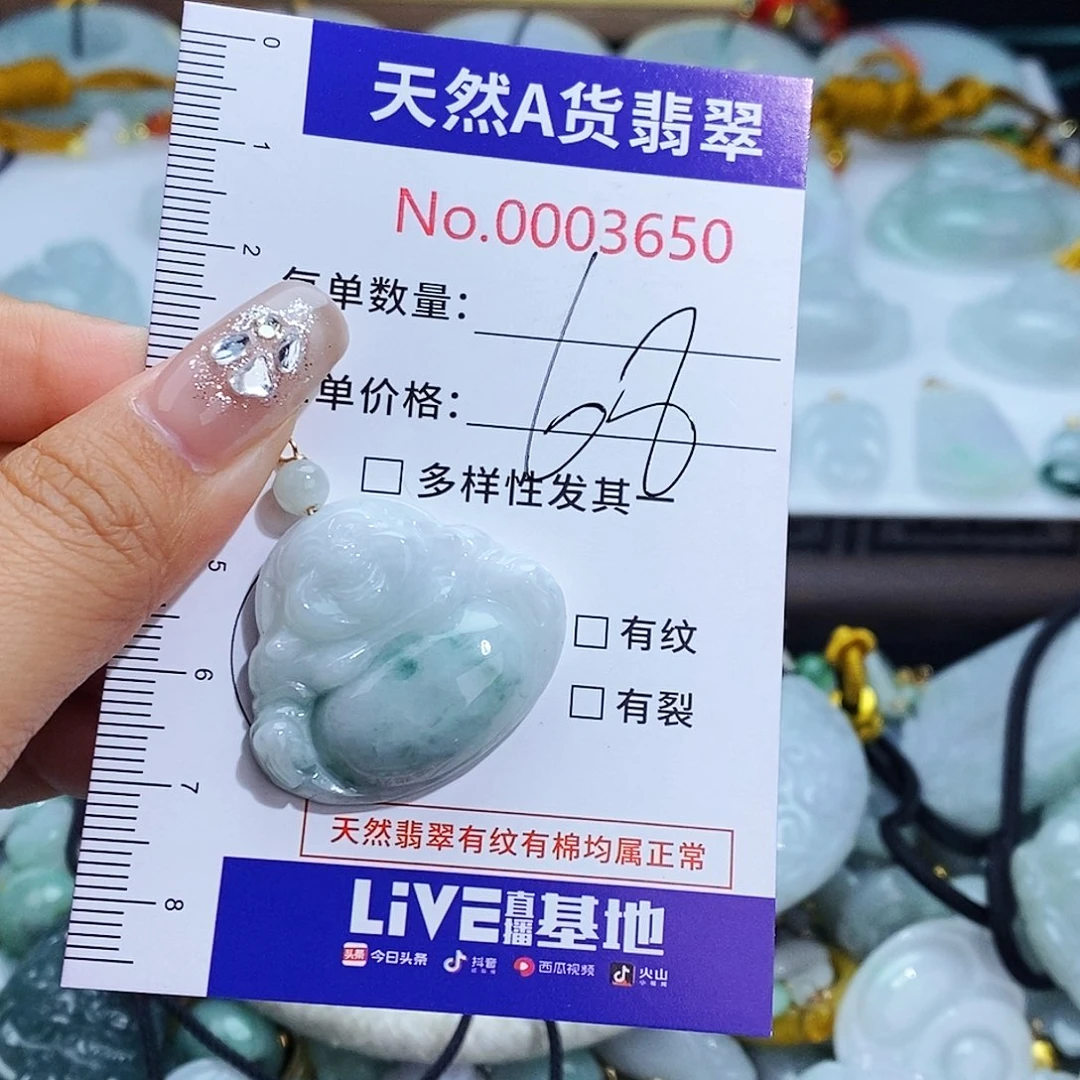 翡翠未镶嵌颈饰3650