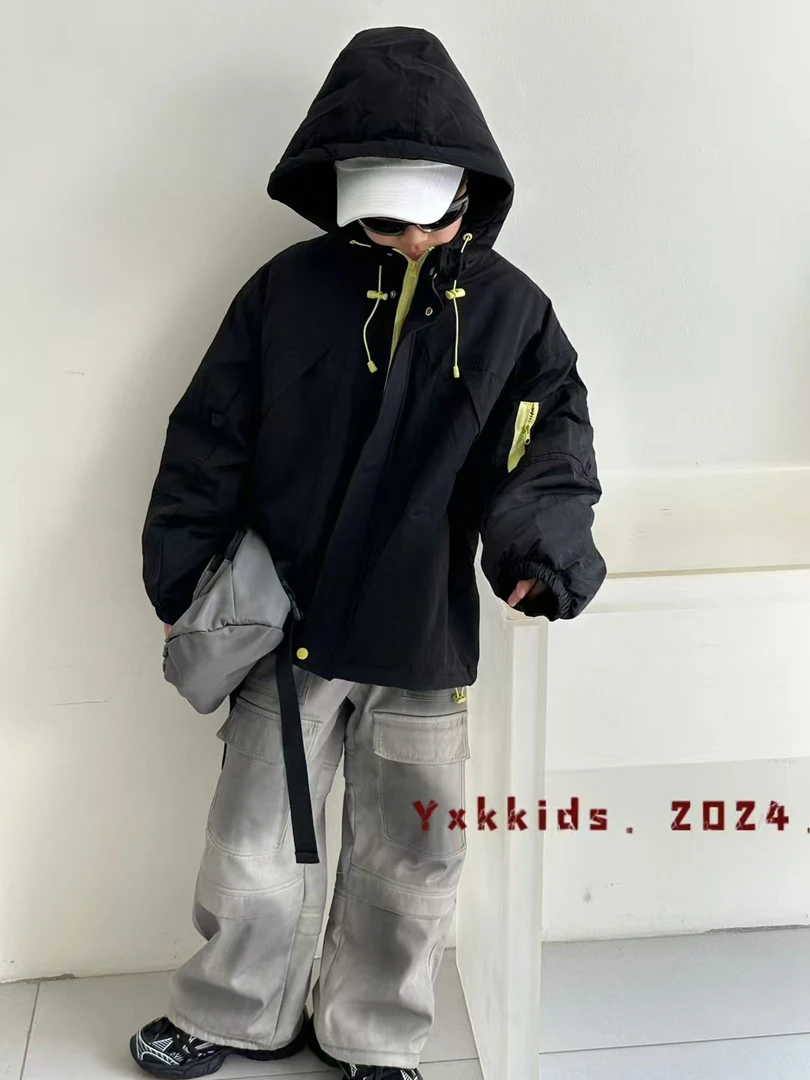现货 2024冬季儿童新款男童女童保暖夹克棉衣外套1174