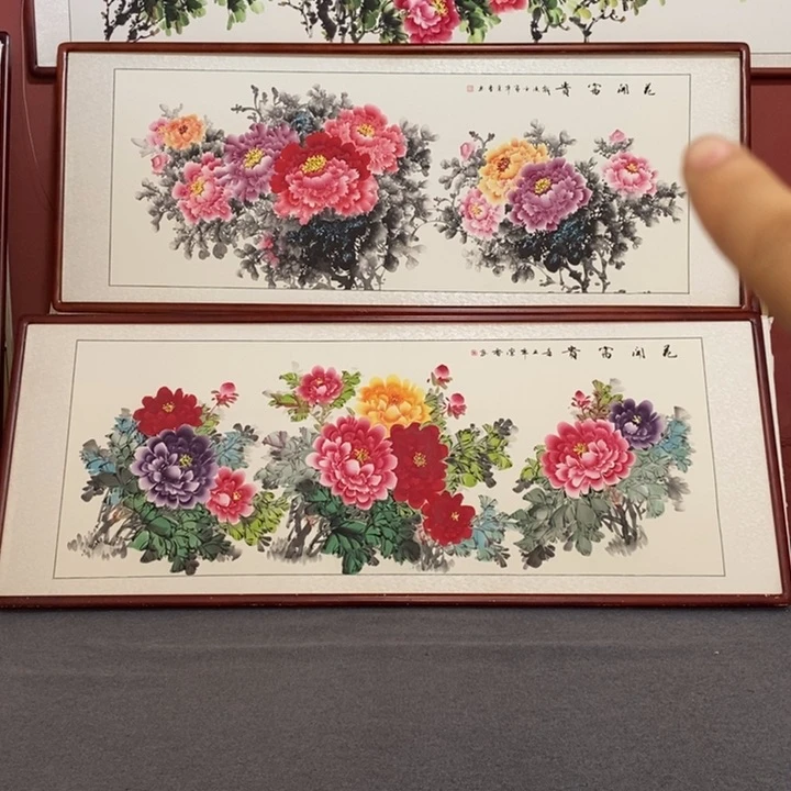 国画215*85尺寸带框包邮送到家