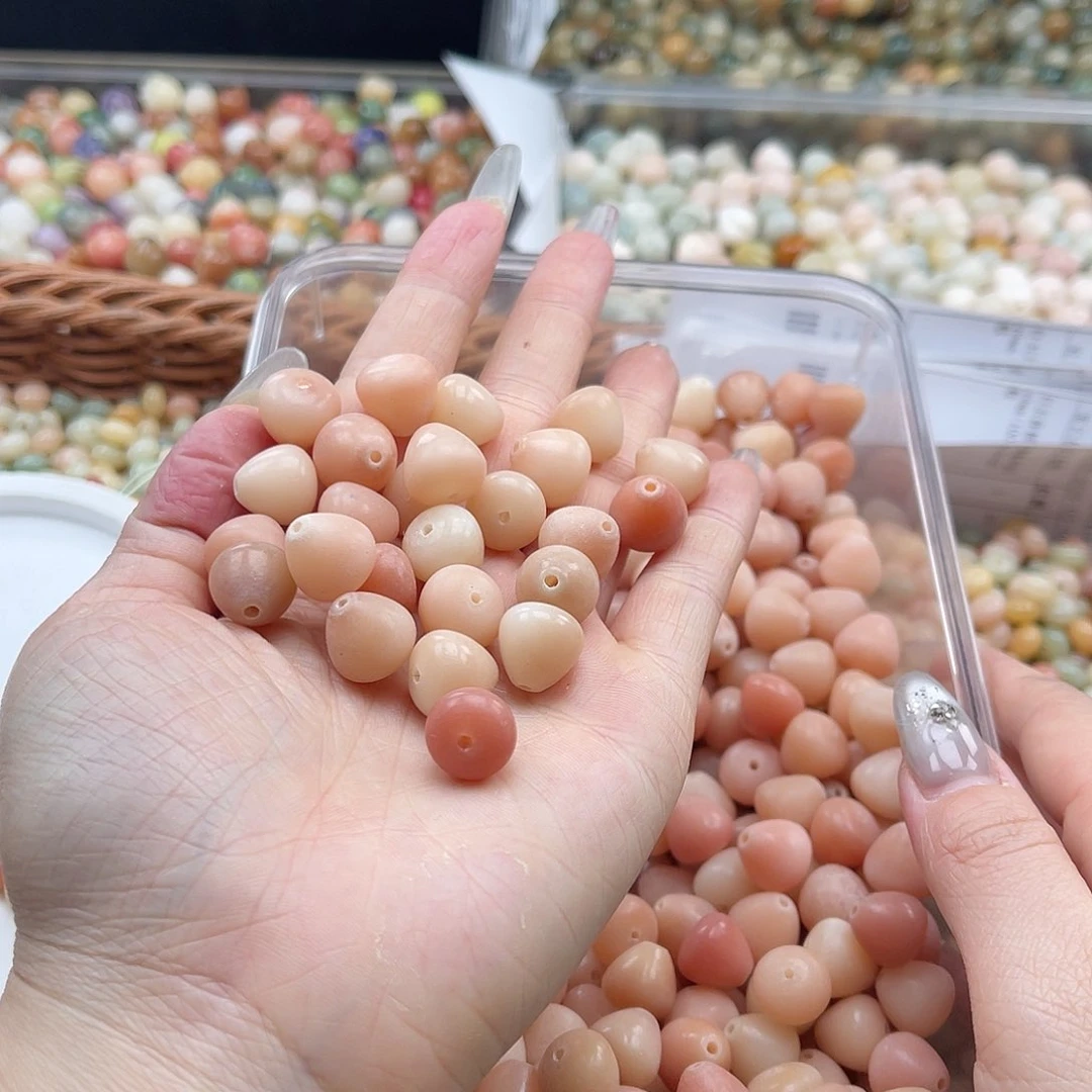 白玉菩提吊坠z瑕疵12mm/30+30颗