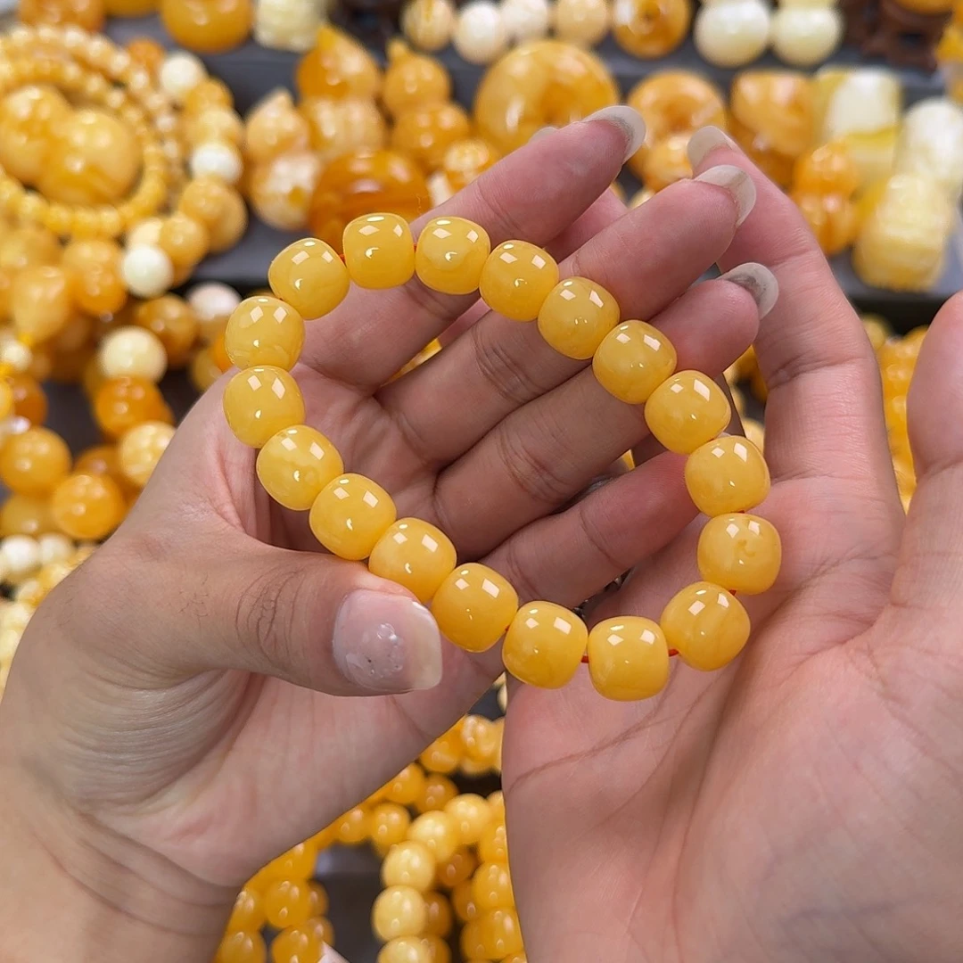 蜜蜡未镶嵌珠宝奇石同料13mm