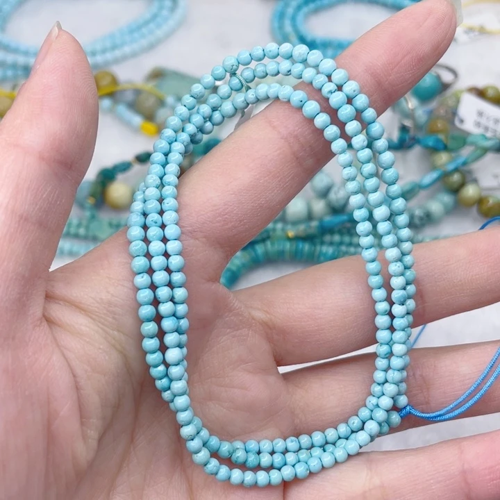 绿松石银S925镀金镶嵌颈饰