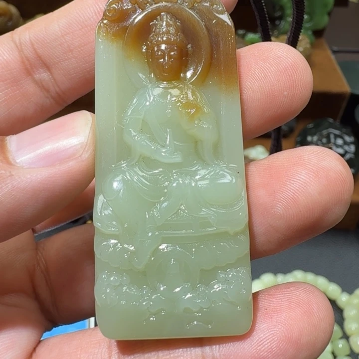 和田玉未镶嵌挂件