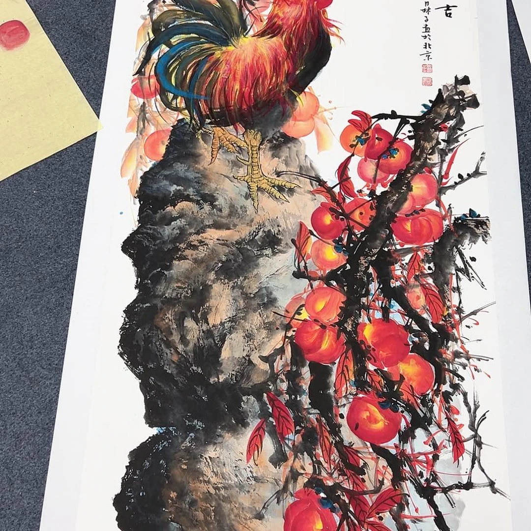 白***泉国画宣纸国画纯手绘作品