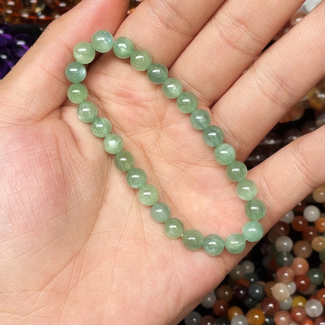 未镶嵌水晶手链蓝绿晶7