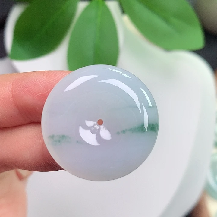 颈饰未镶嵌翡翠平安扣 27x6.1mm