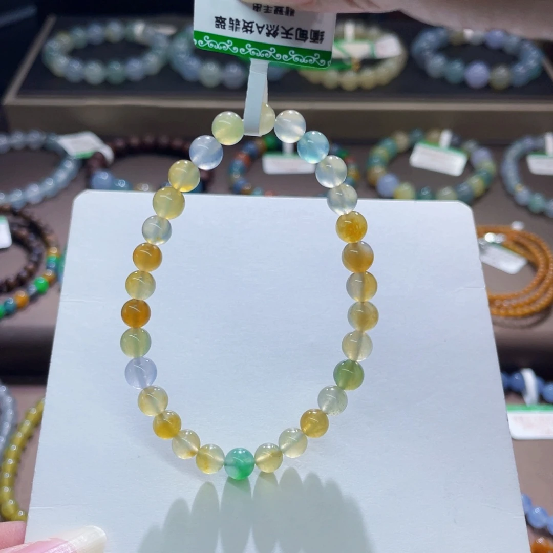 未镶嵌手链翡翠高冰黄渐变