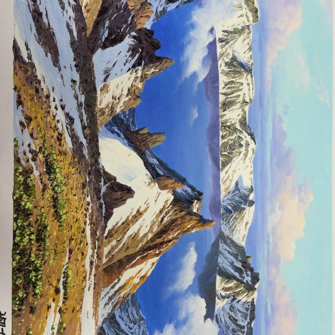 油画在干嘛啊我的天