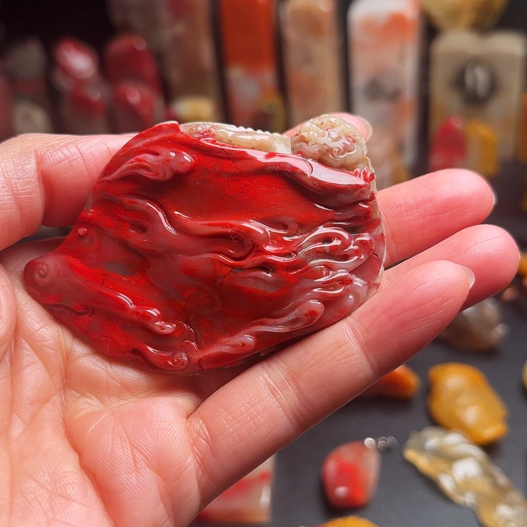 其他昌化石鸡血石摆件