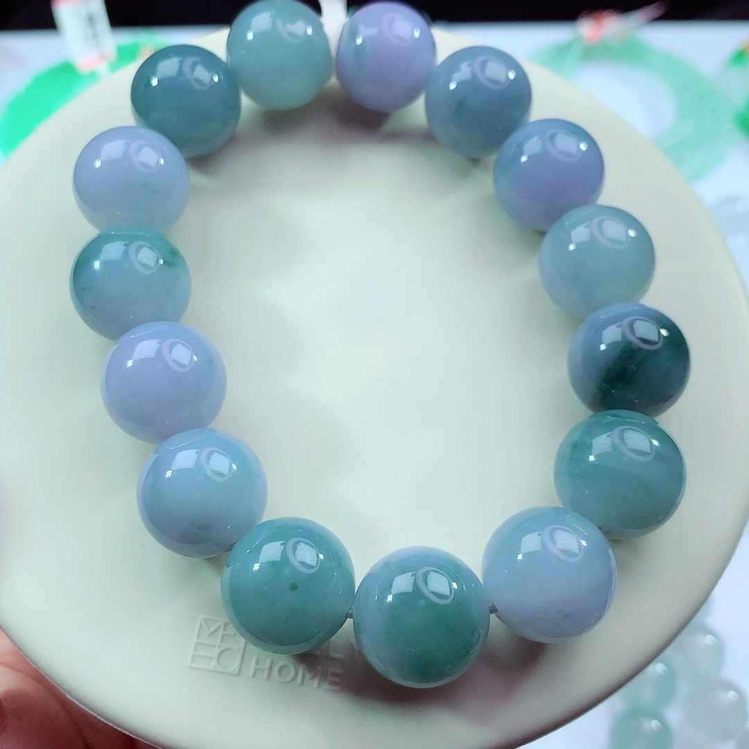 翡翠未镶嵌手链卡14.8