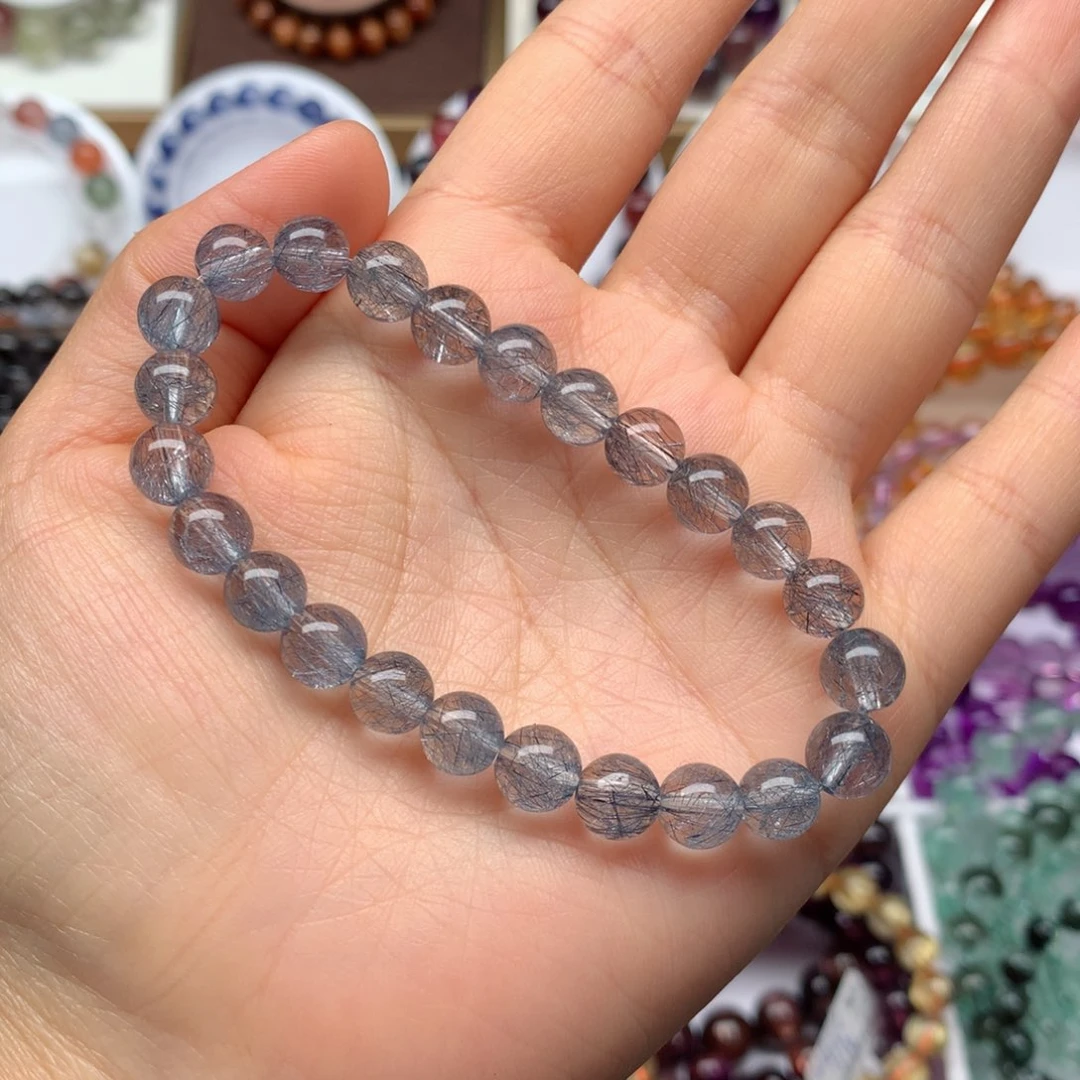 水晶手链未镶嵌C****娜蓝钢丝兔7.8