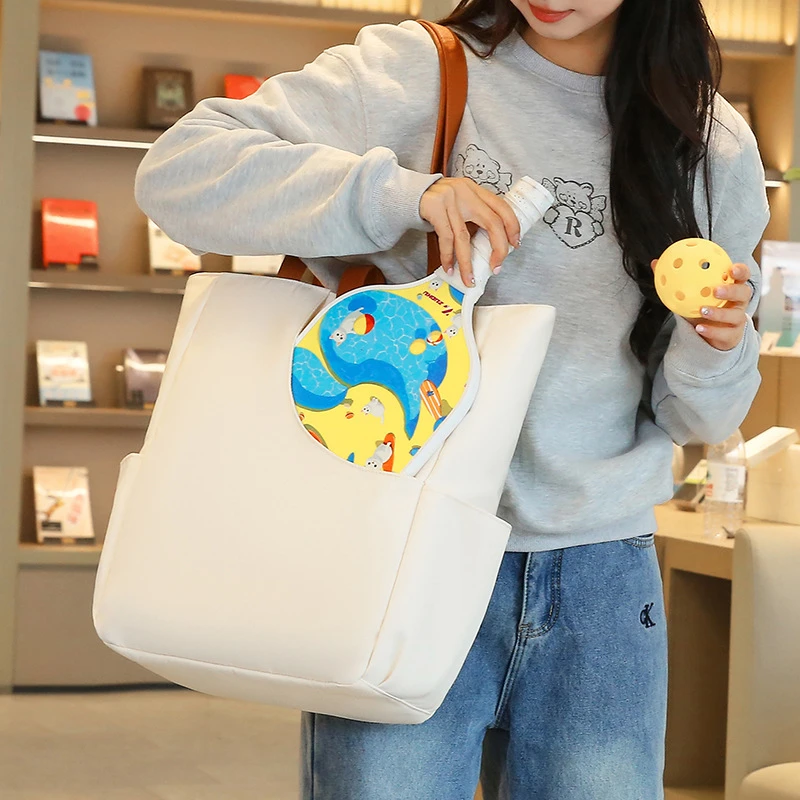 跨境单肩时尚百搭乒乓球多功能托特容量球手提