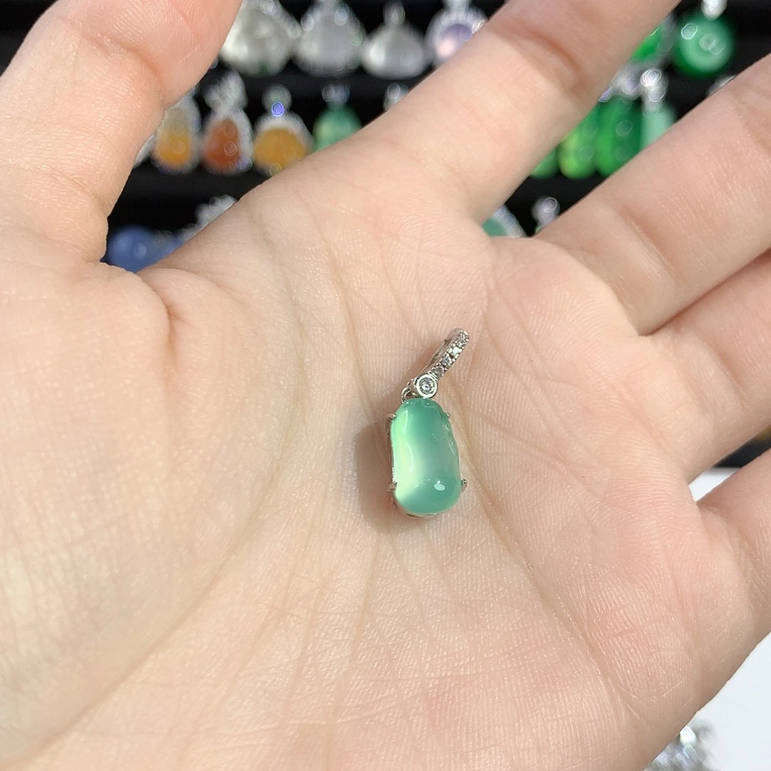 玛瑙/玉髓银S925镶嵌颈饰