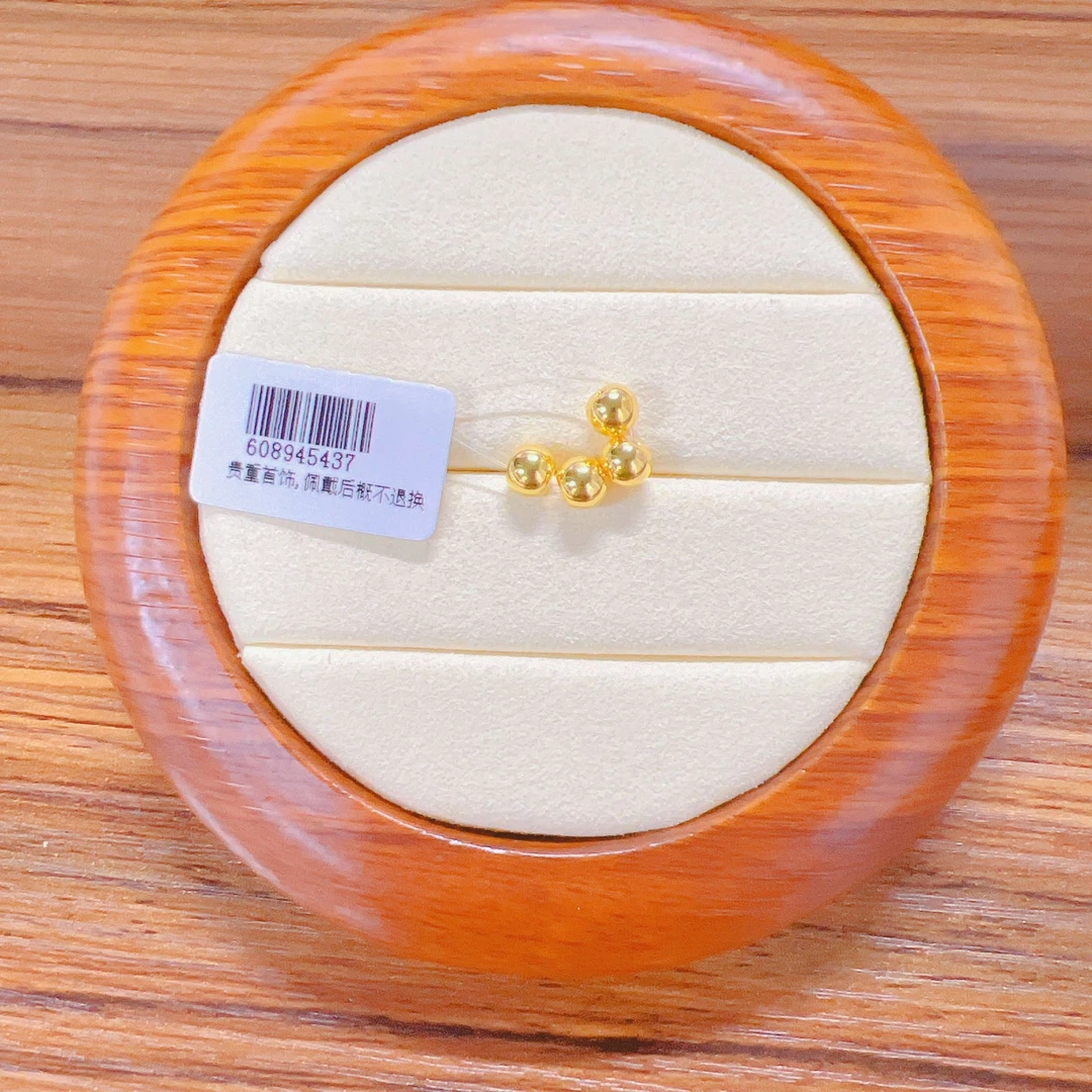 足金光珠转运珠时尚百搭足金光面转运珠