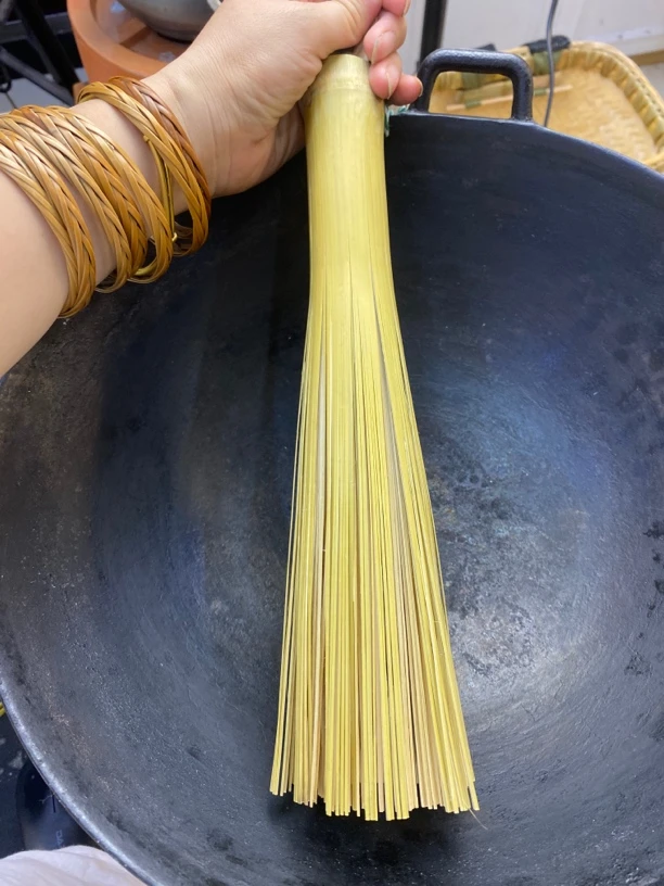 金竹美竹筒全竹青长锅刷子