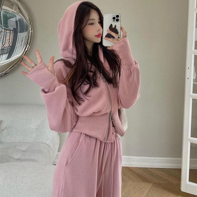 时尚休闲运动卫衣连帽宽松秋季显瘦洋气减龄炸街韩版网红春秋气质