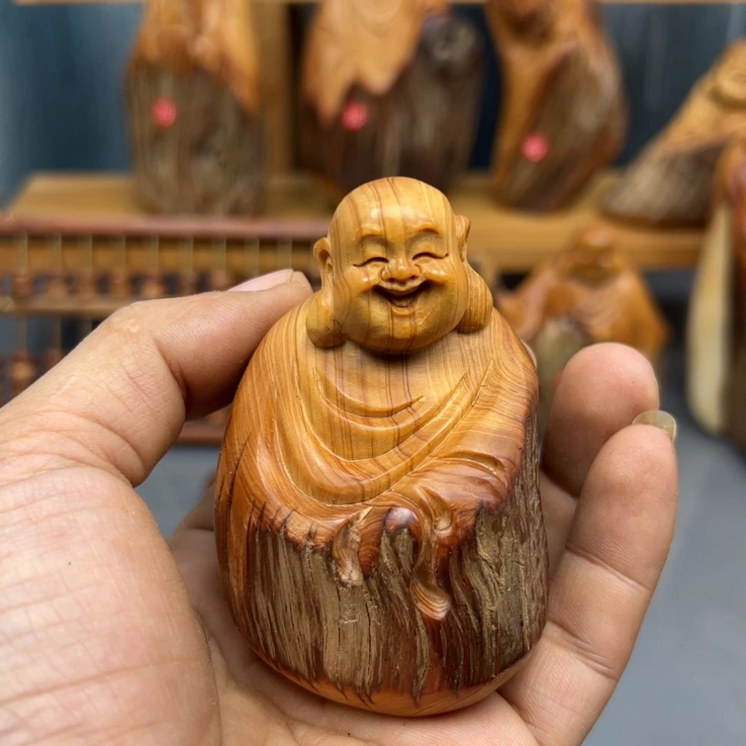 玥***木崖柏木摆件手把件，