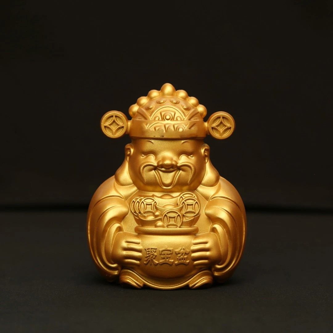 【老师推荐】沙金色泡茶室人物摆件客厅书房办公室工艺好物件