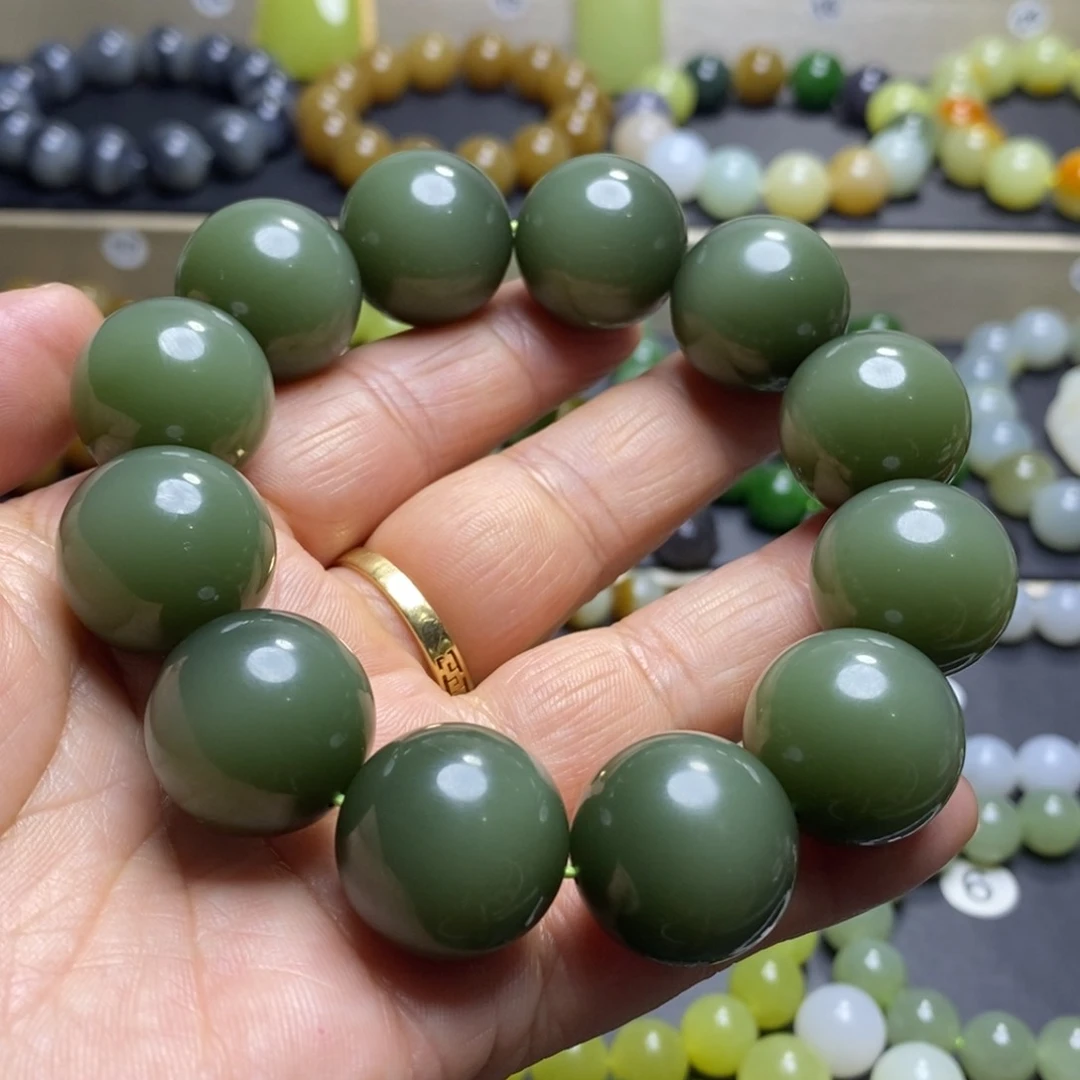 和田玉手串未镶嵌