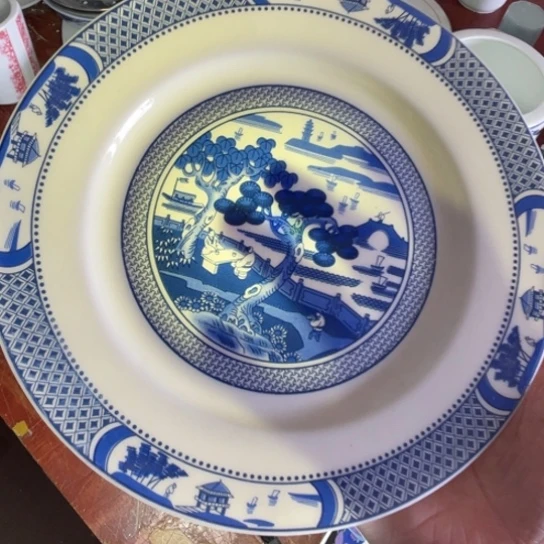 瓷片陶瓷陶瓷8英寸平盘红叶
