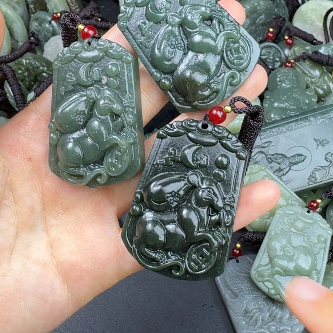 和田玉颈饰未镶嵌饭****