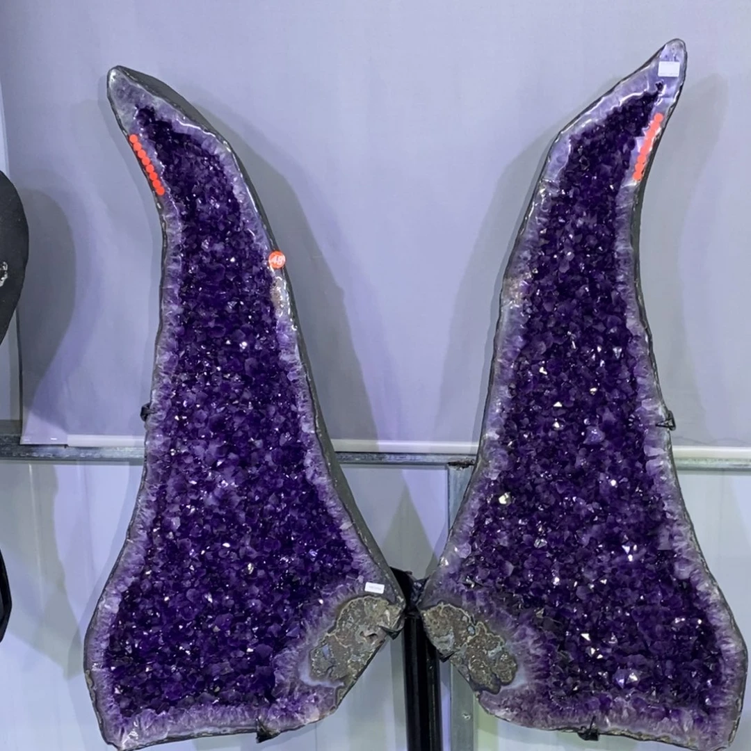 银S925镶嵌大型摆件（非配饰）紫晶377斤