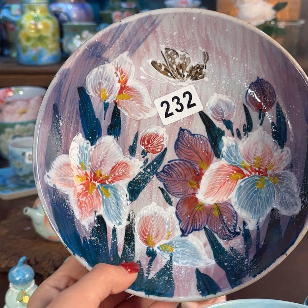 景德镇手绘高温釉下彩陶瓷茶具