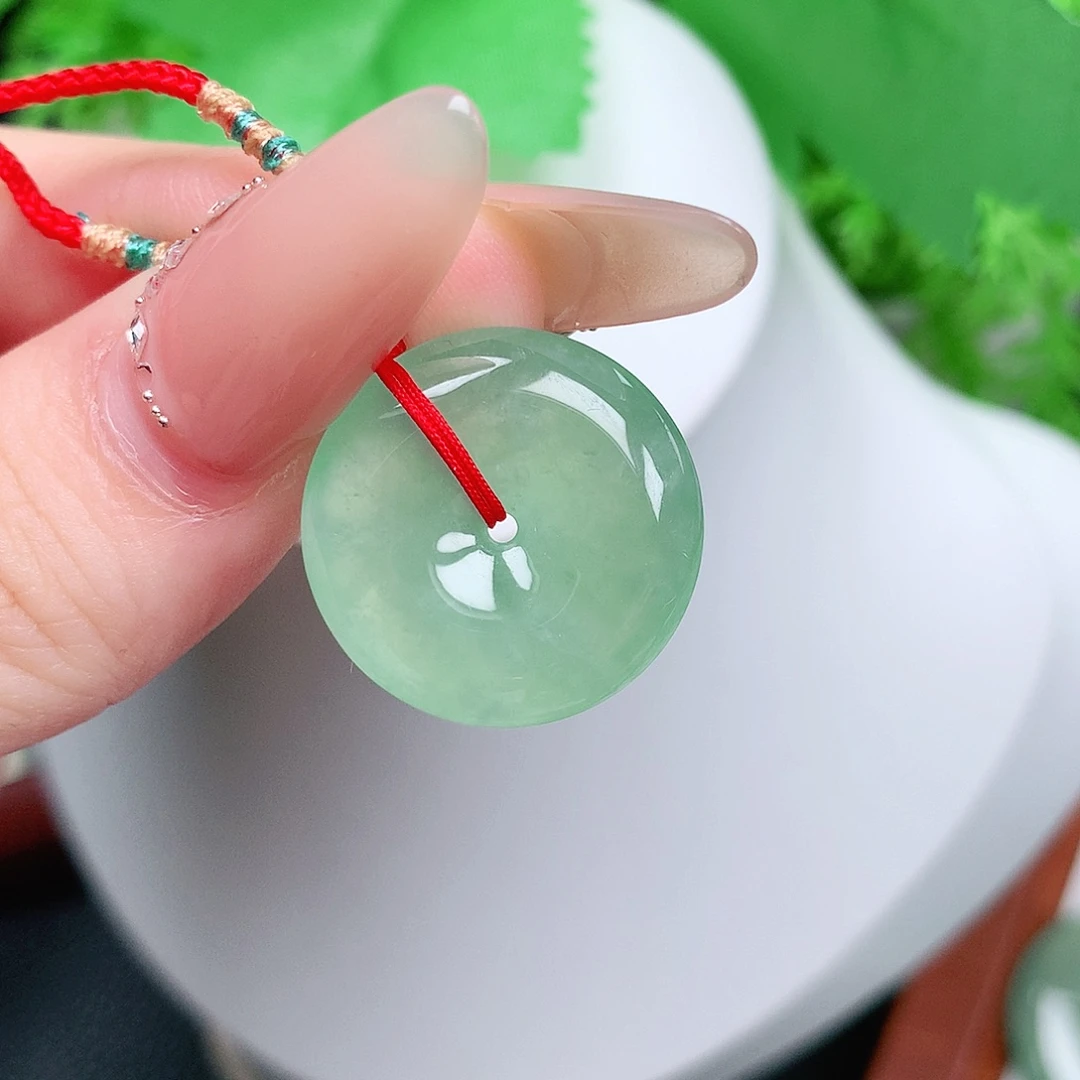 翡翠未镶嵌颈饰平安20.4-5.1