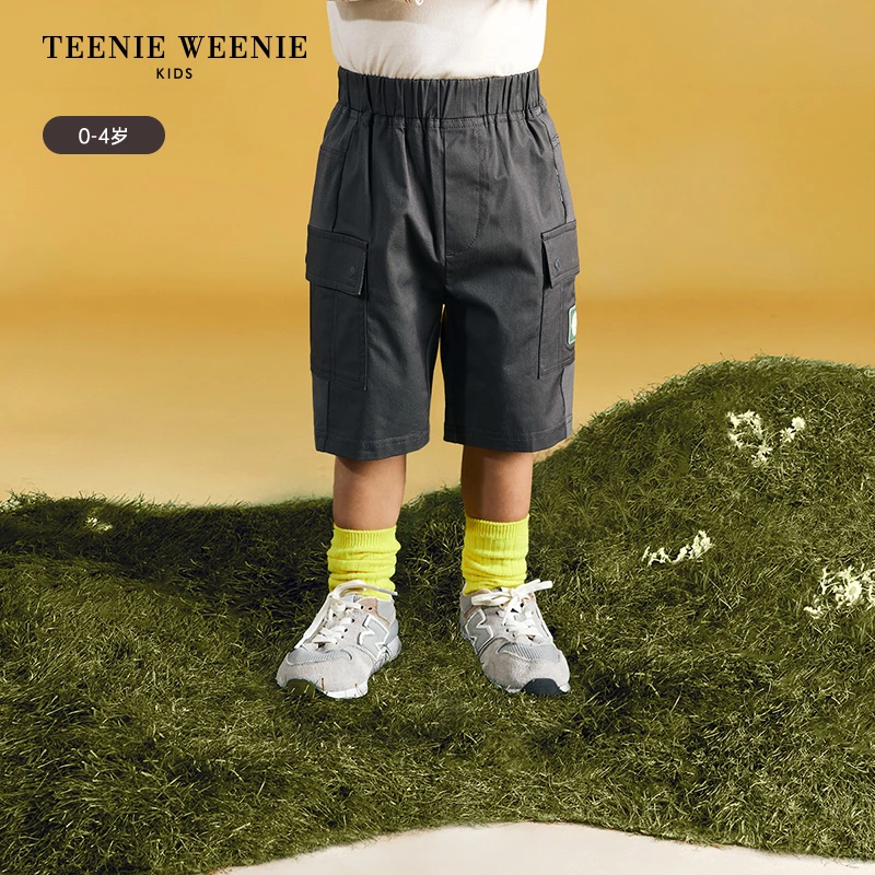 TeenieWeenieBaby小熊童装25年春夏休闲酷帅工装短裤T0TH252316A