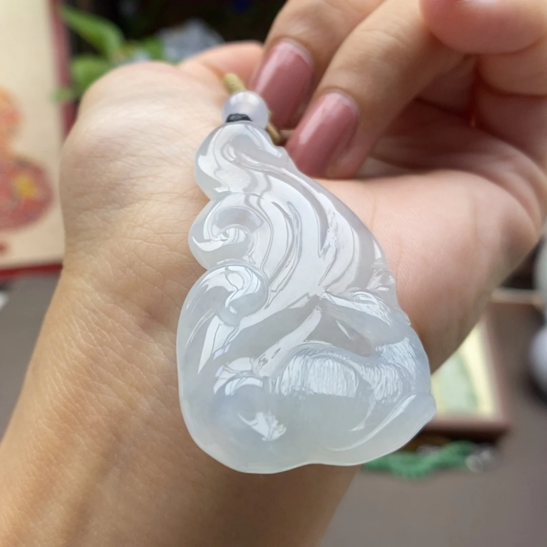 翡翠未镶嵌颈饰吊坠24