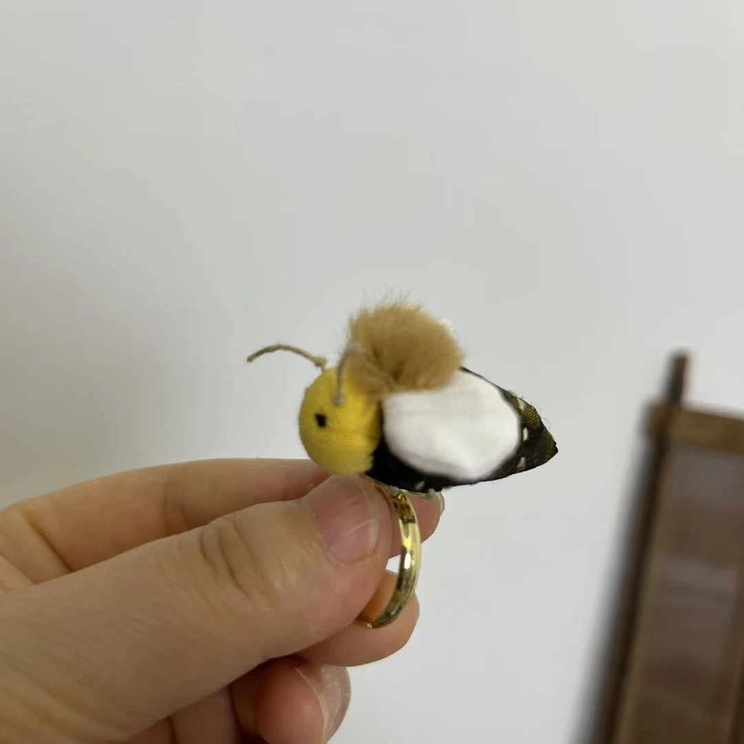 胸针 布艺手工小蜜蜂 胸针/戒指
