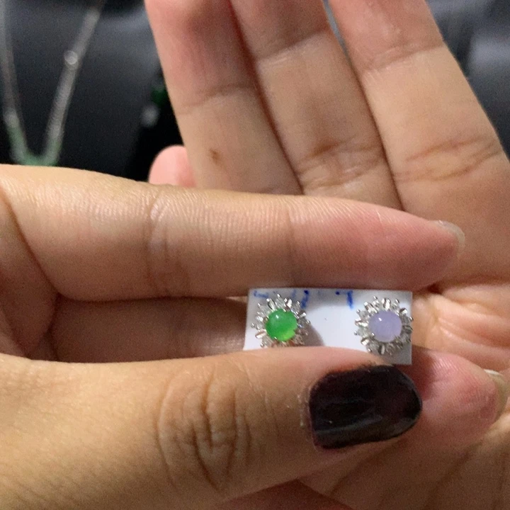 翡翠银S925镶嵌戒指