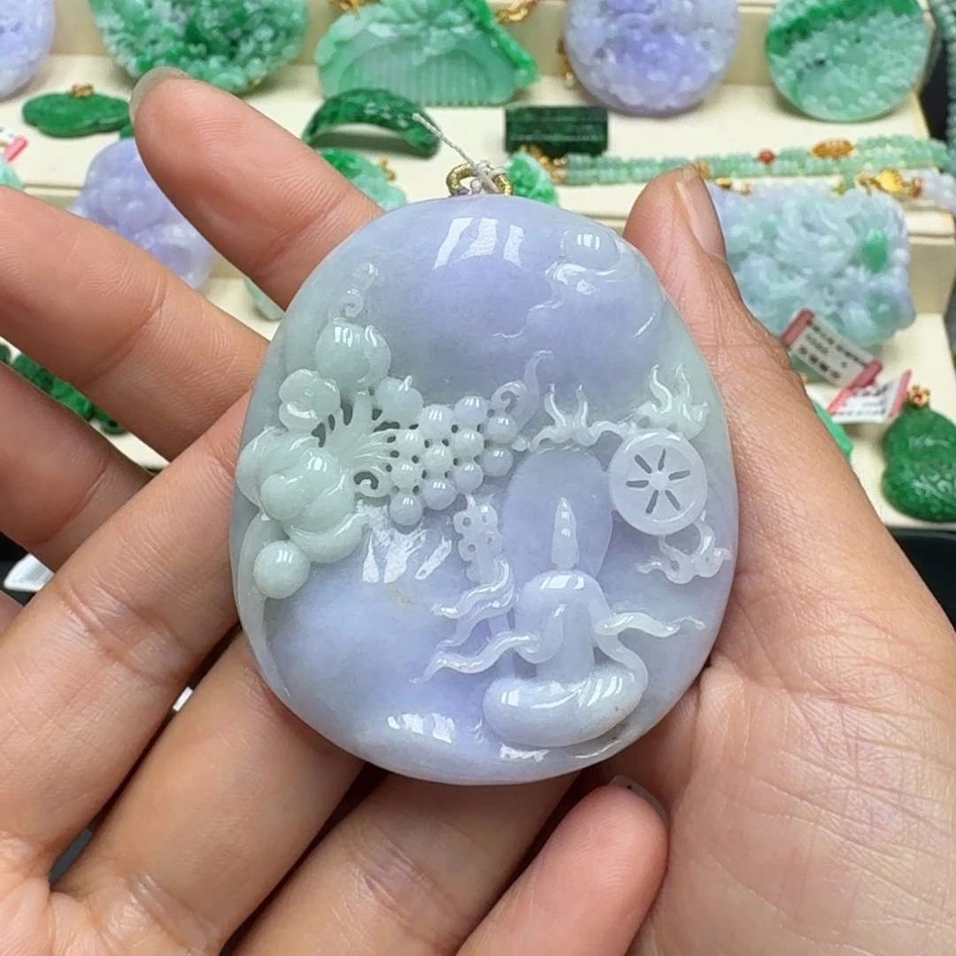 翡翠未镶嵌颈饰翡翠吊坠