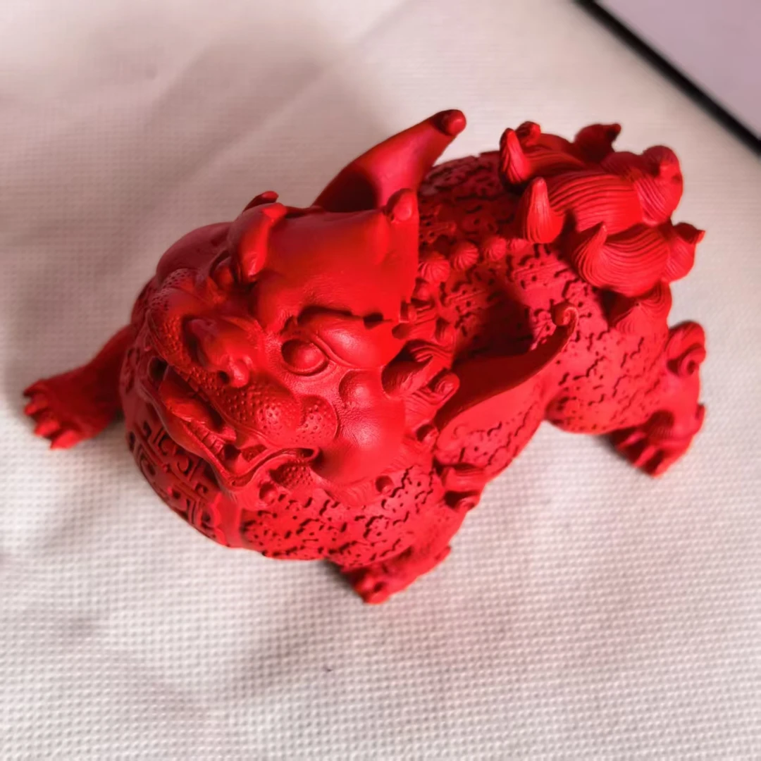 天然辰砂（老银工厂3号店）3精品时尚天然辰砂貔貅摆件