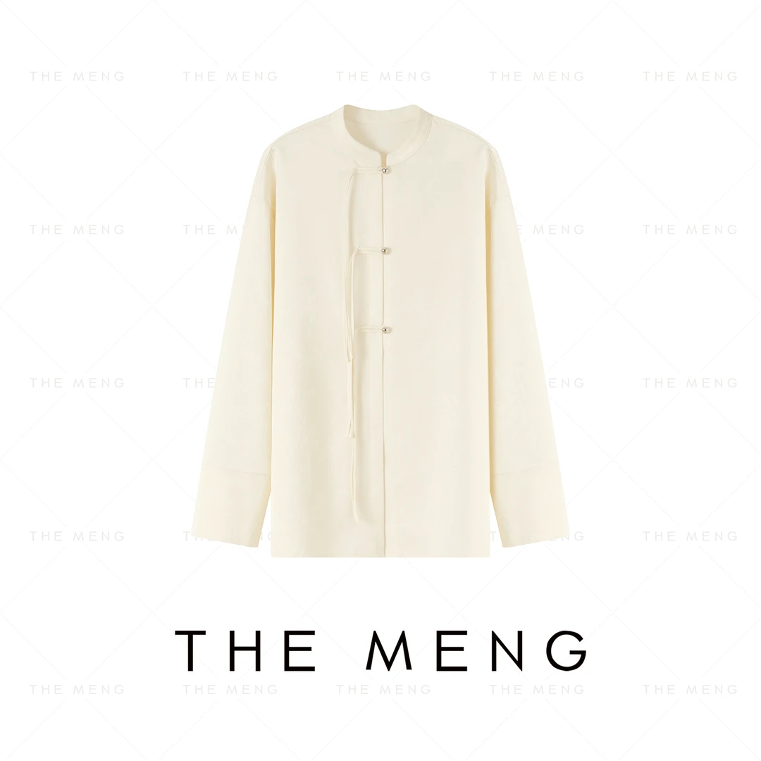 THE MENG【凝脂】新中式国风复古提花衬衫#M241A004