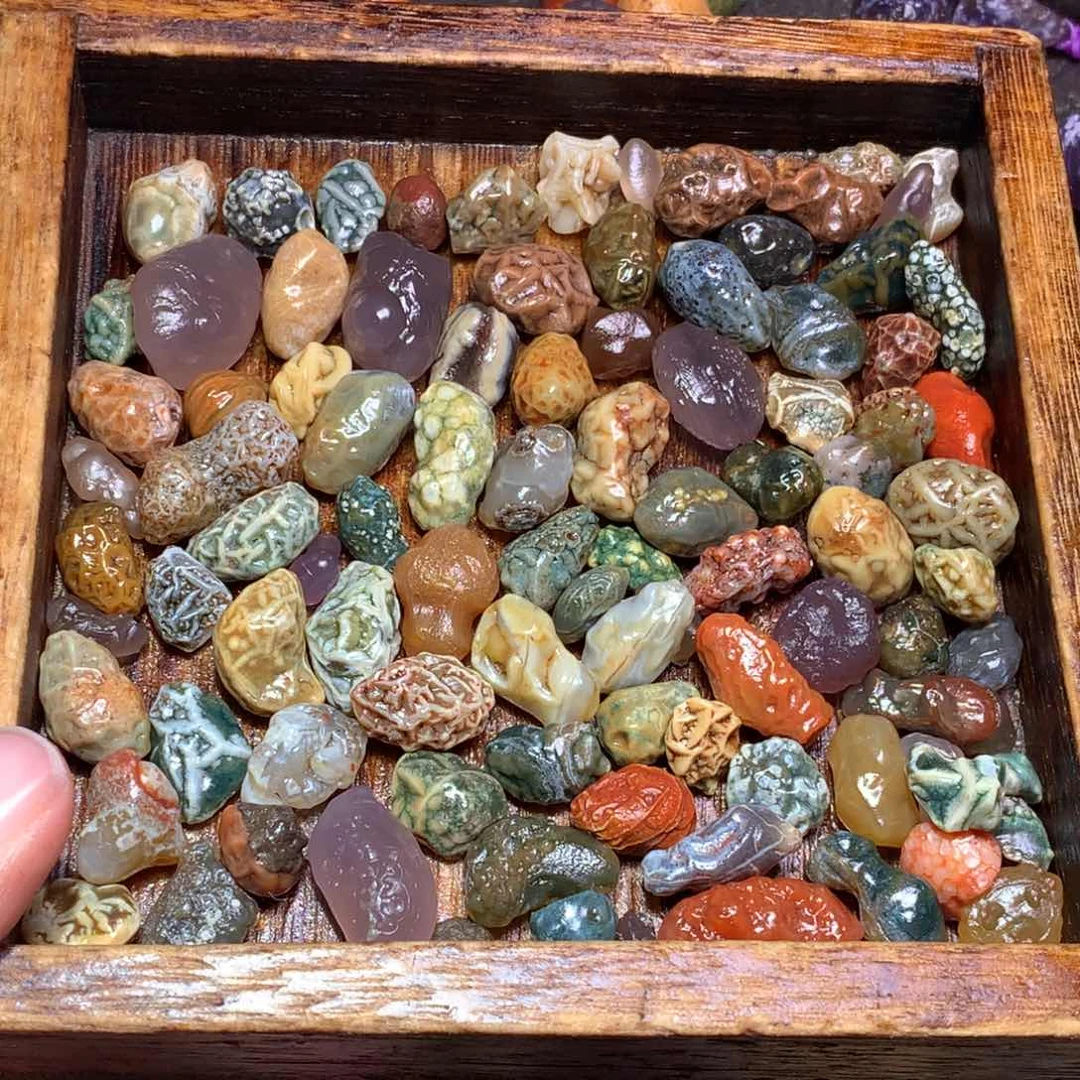 未镶嵌玛瑙/玉髓珠宝半成品